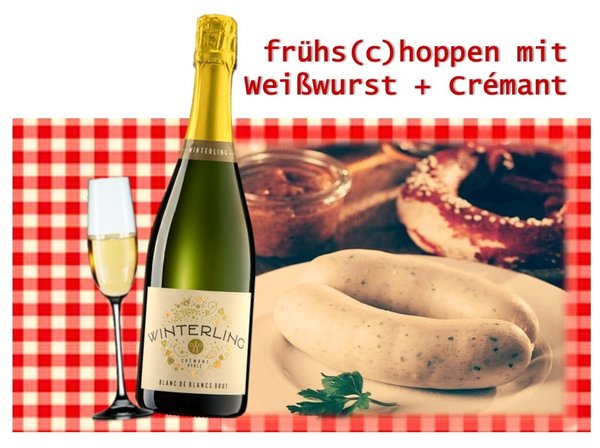 'frühs(c)hoppen' mit Weißwurst & Crémant am 4.2.23 von 11 - 14 Uhr
